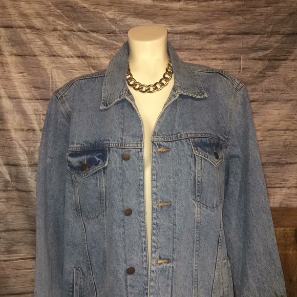 AC/DC Denim Jacket With Patch On Back NWT - Picture 3 of 10